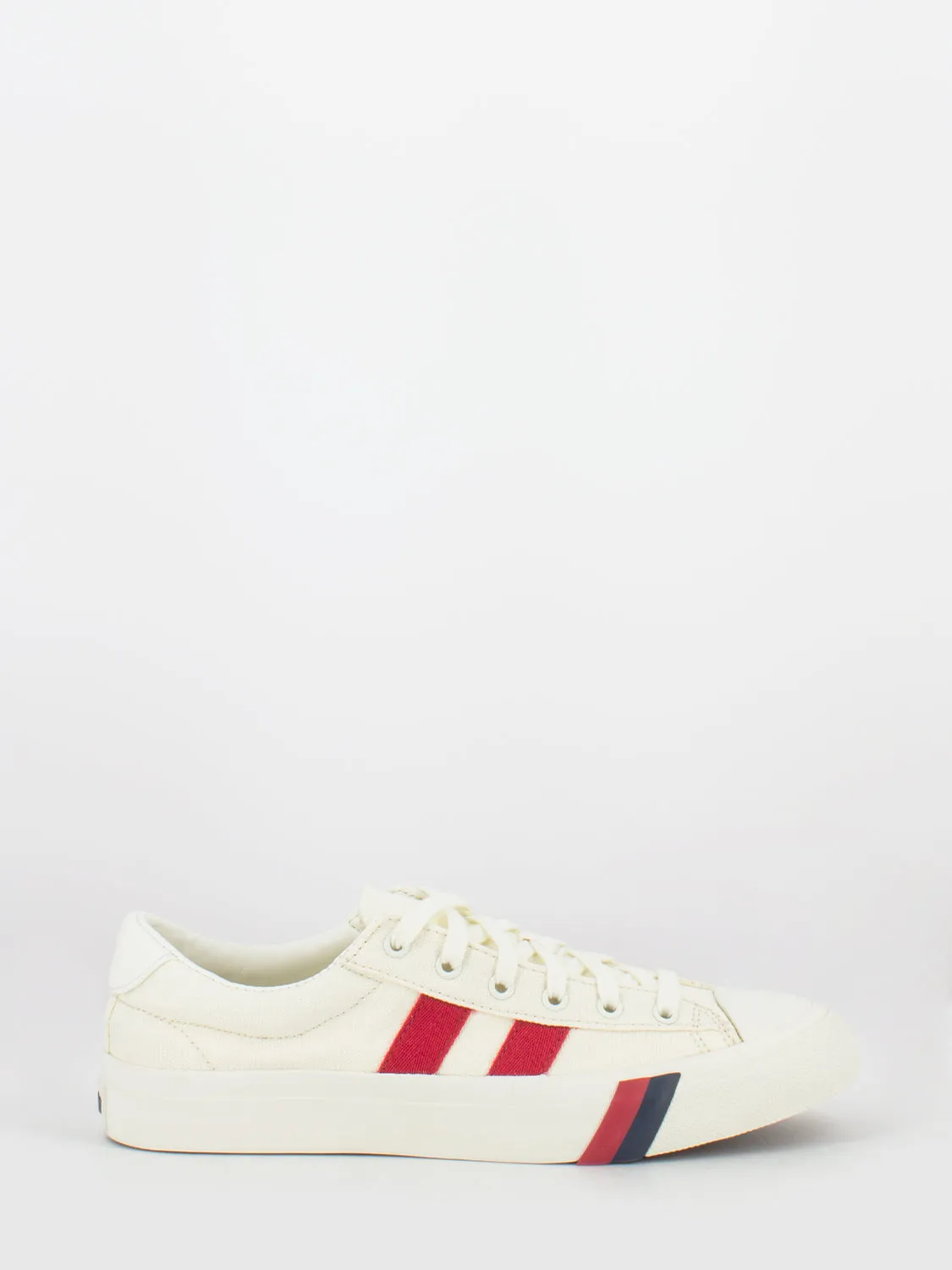 Sneakers Royal Plus canvas white / red