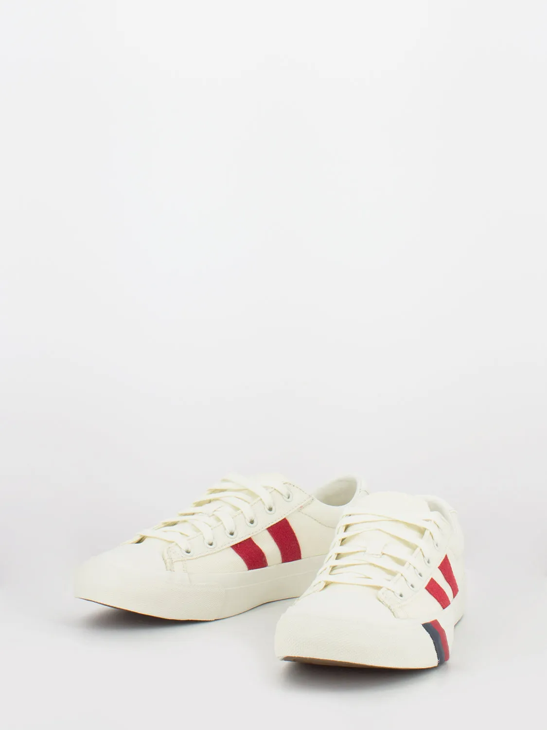 Sneakers Royal Plus canvas white / red