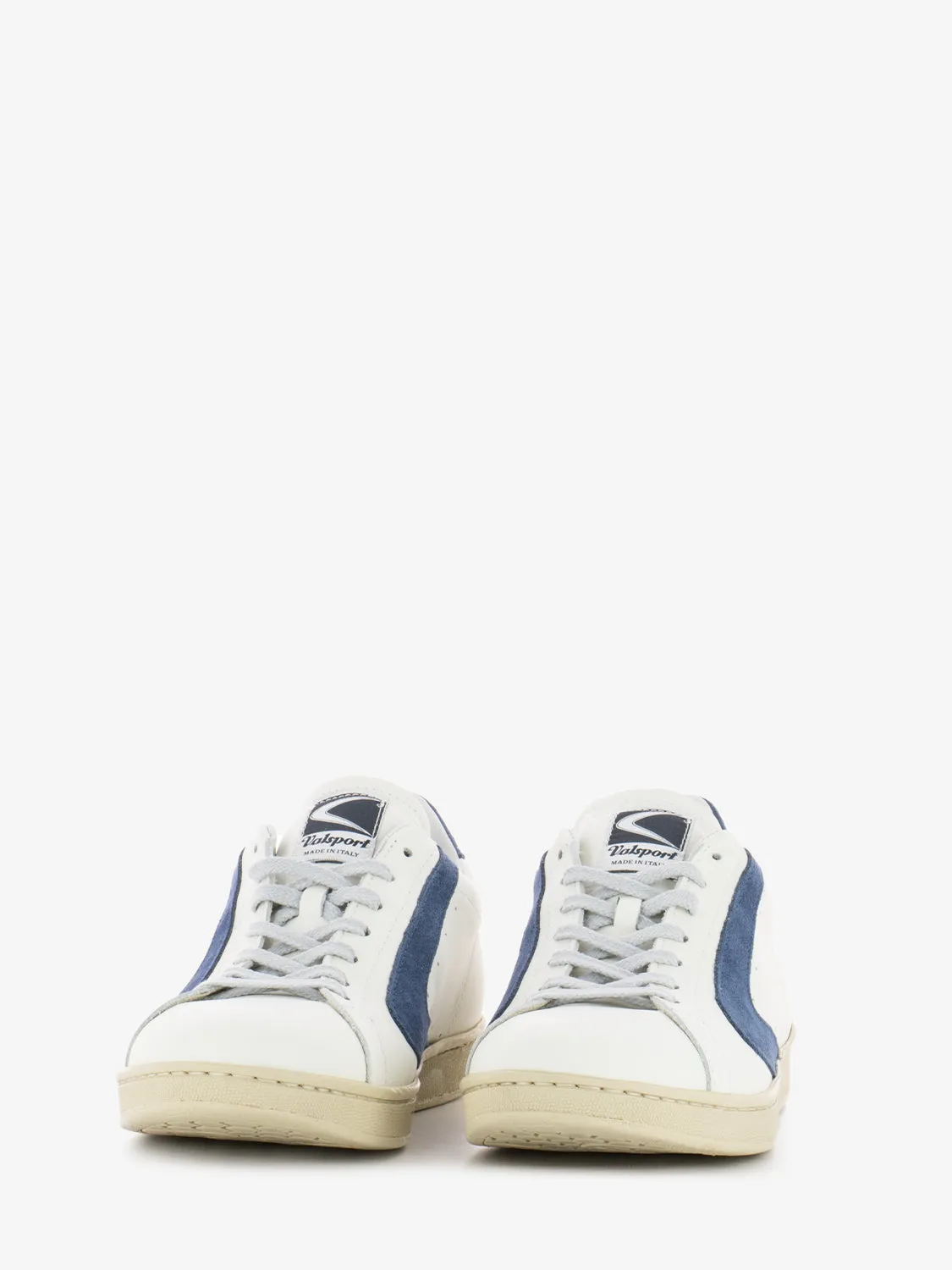 Sneakers Tournament nappa e suede bianco / baltic