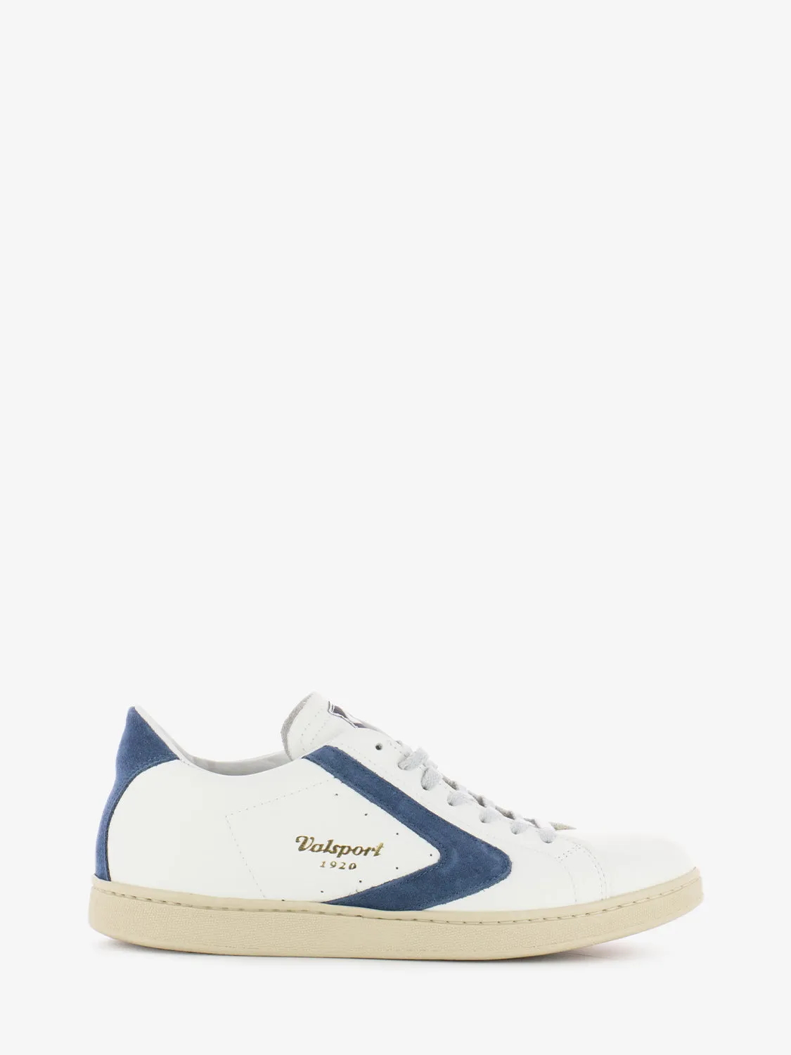 Sneakers Tournament nappa e suede bianco / baltic