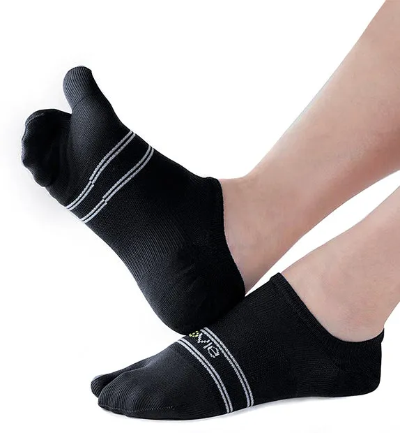 Split Toe Everyday Plus Lightweight Invisible Footies Socks - 8 Pack