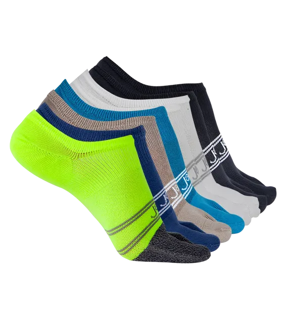 Split Toe Everyday Plus Lightweight Invisible Footies Socks - 8 Pack