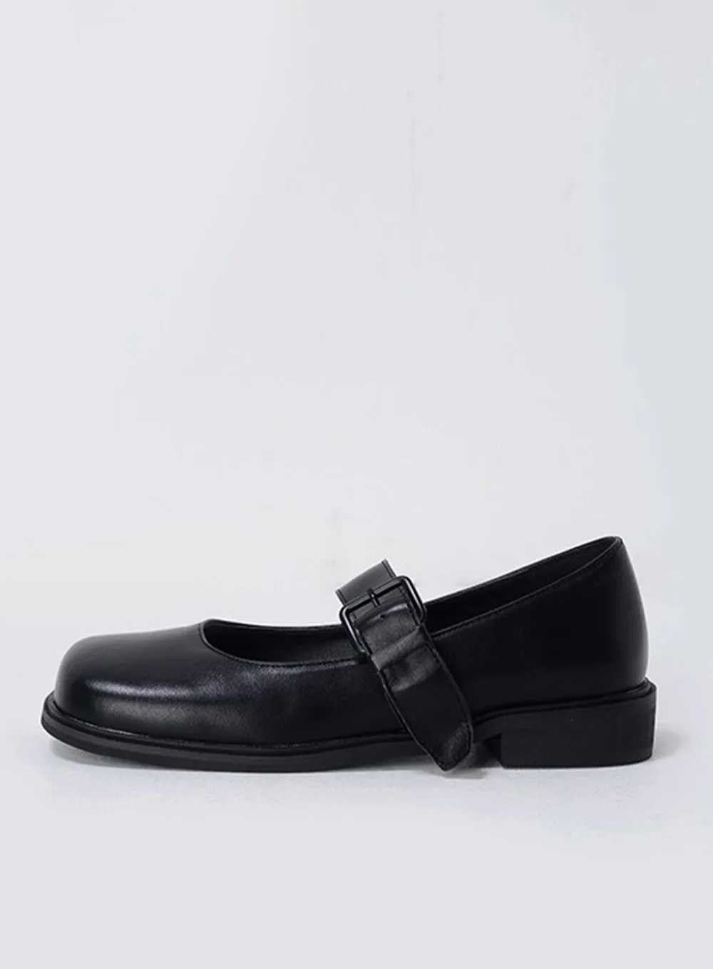 Square Toe Belted Shoes