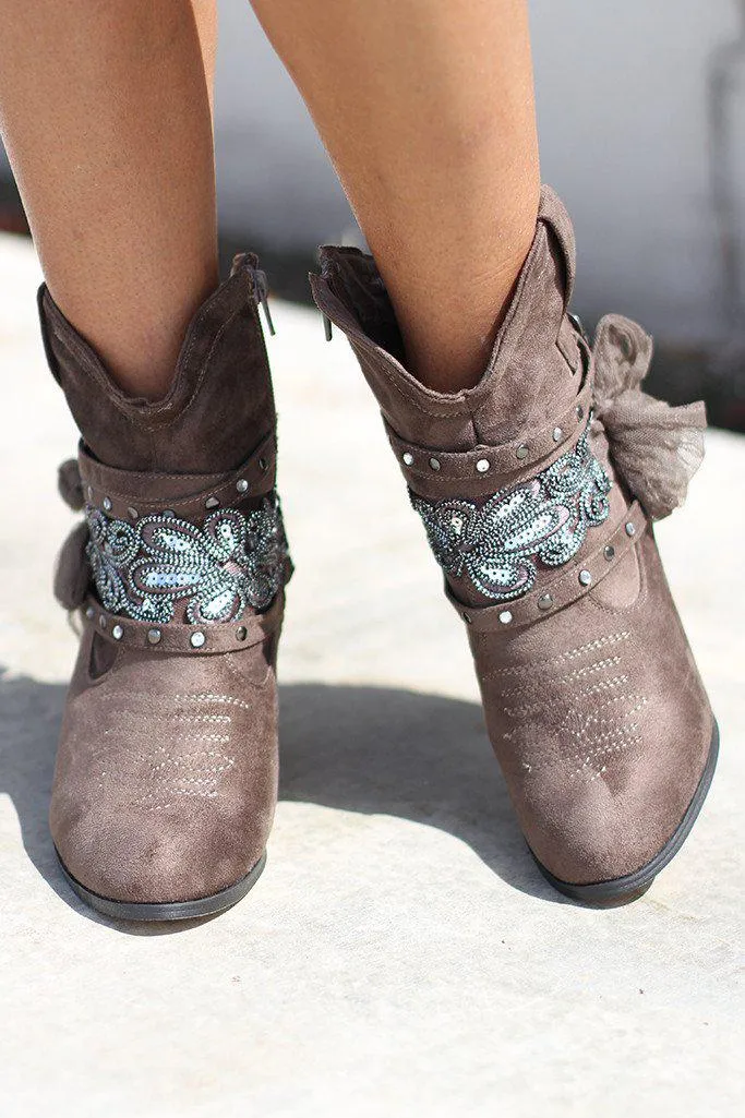 Stash Taupe Booties