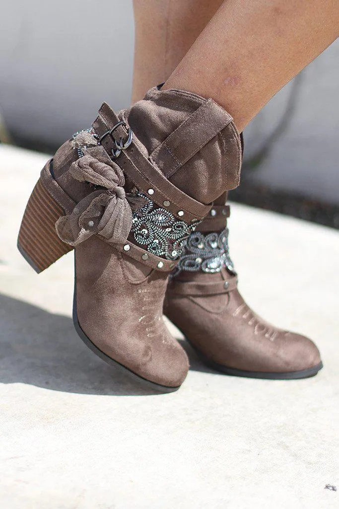 Stash Taupe Booties