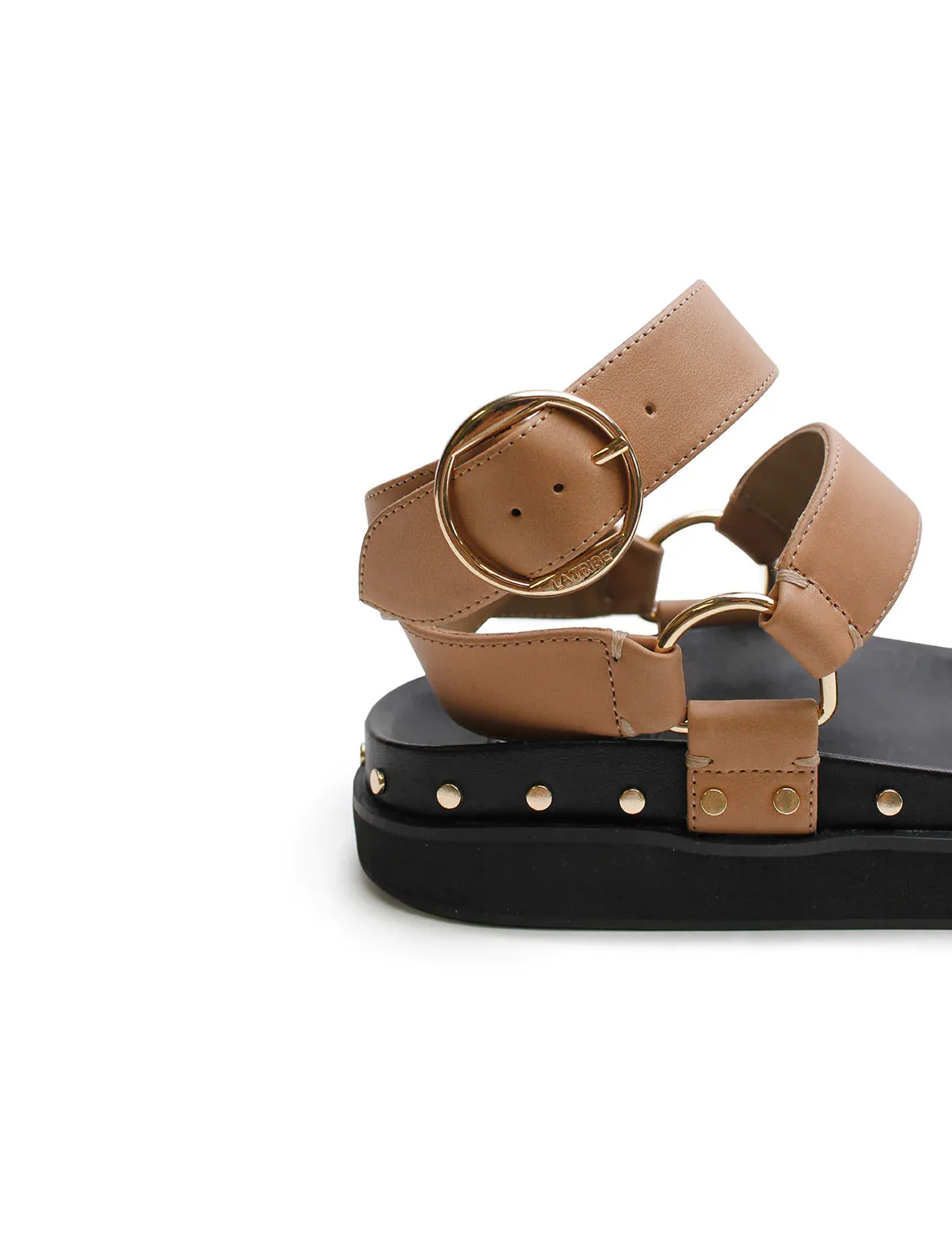 Studded Sandal | Nude