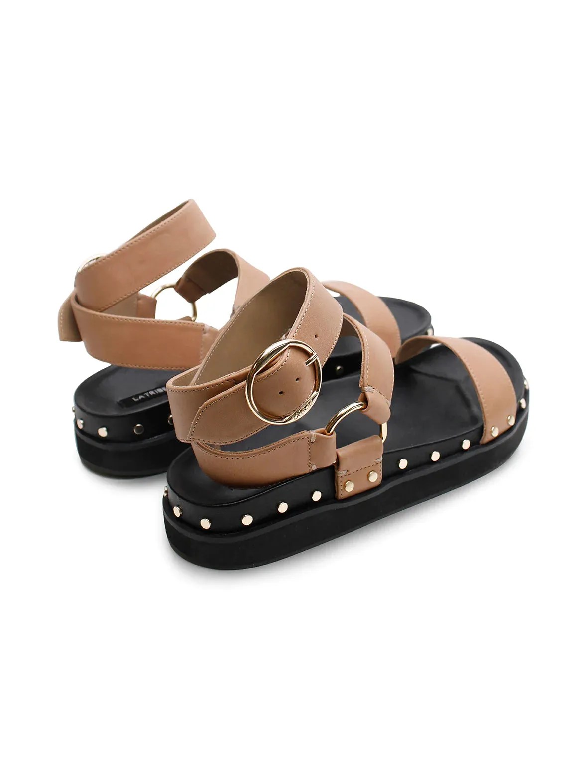 Studded Sandal | Nude