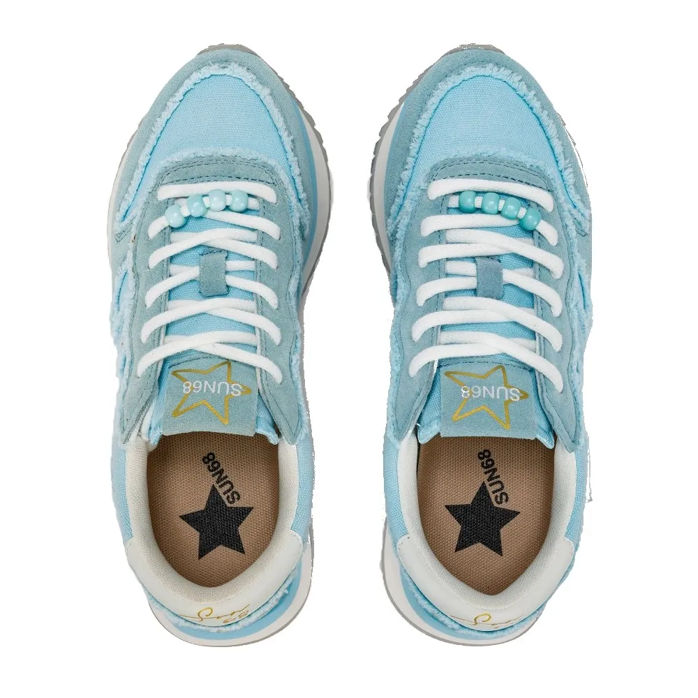 SUN68 Sneakers donna Big Stargirl Canvas Z34216 05 Azzurro