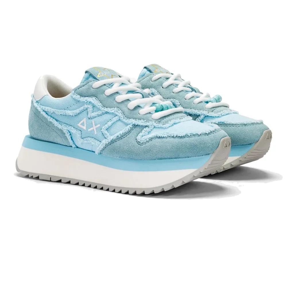 SUN68 Sneakers donna Big Stargirl Canvas Z34216 05 Azzurro