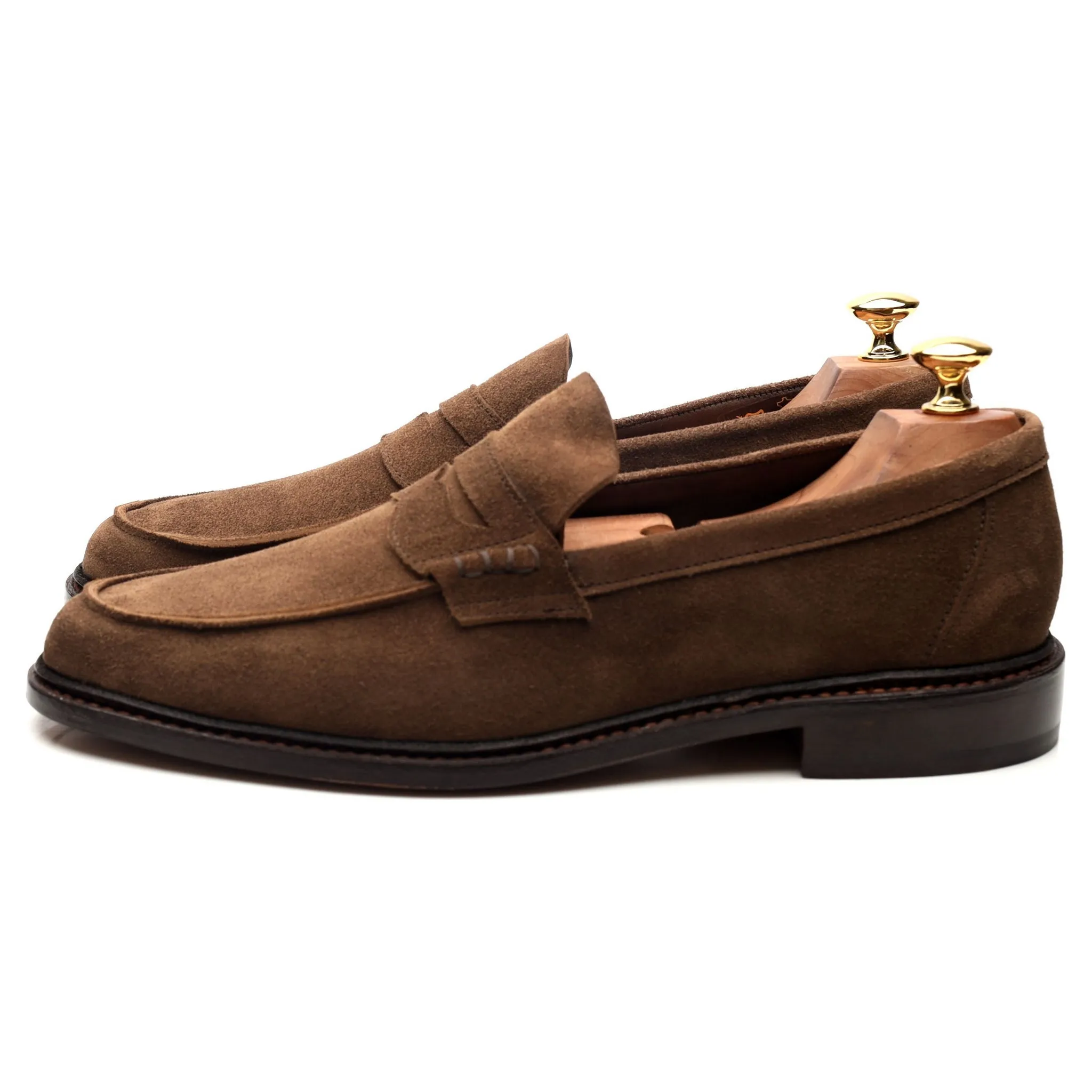 Sunspel Brown Suede Loafers UK 9