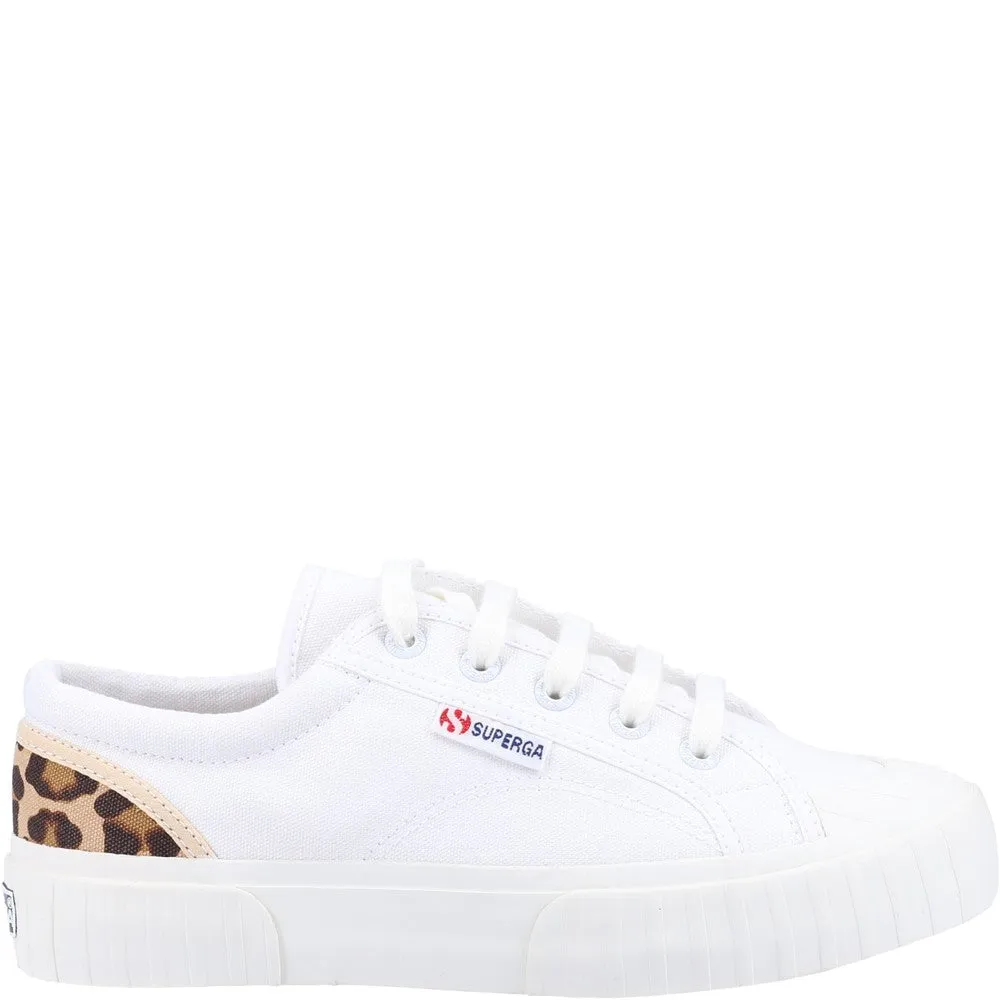 Superga 2630 Stripe Pad Leopard Trainers