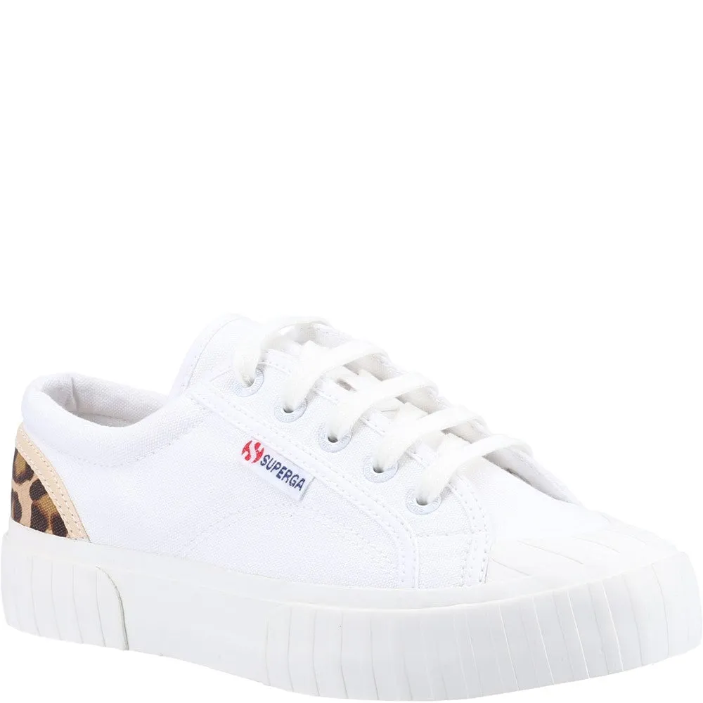 Superga 2630 Stripe Pad Leopard Trainers