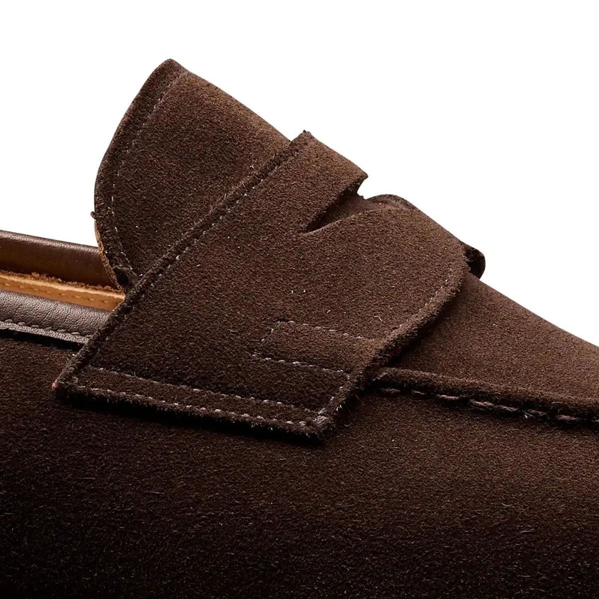 Sydney Dark Brown Suede Loafers - City Rubber Sole