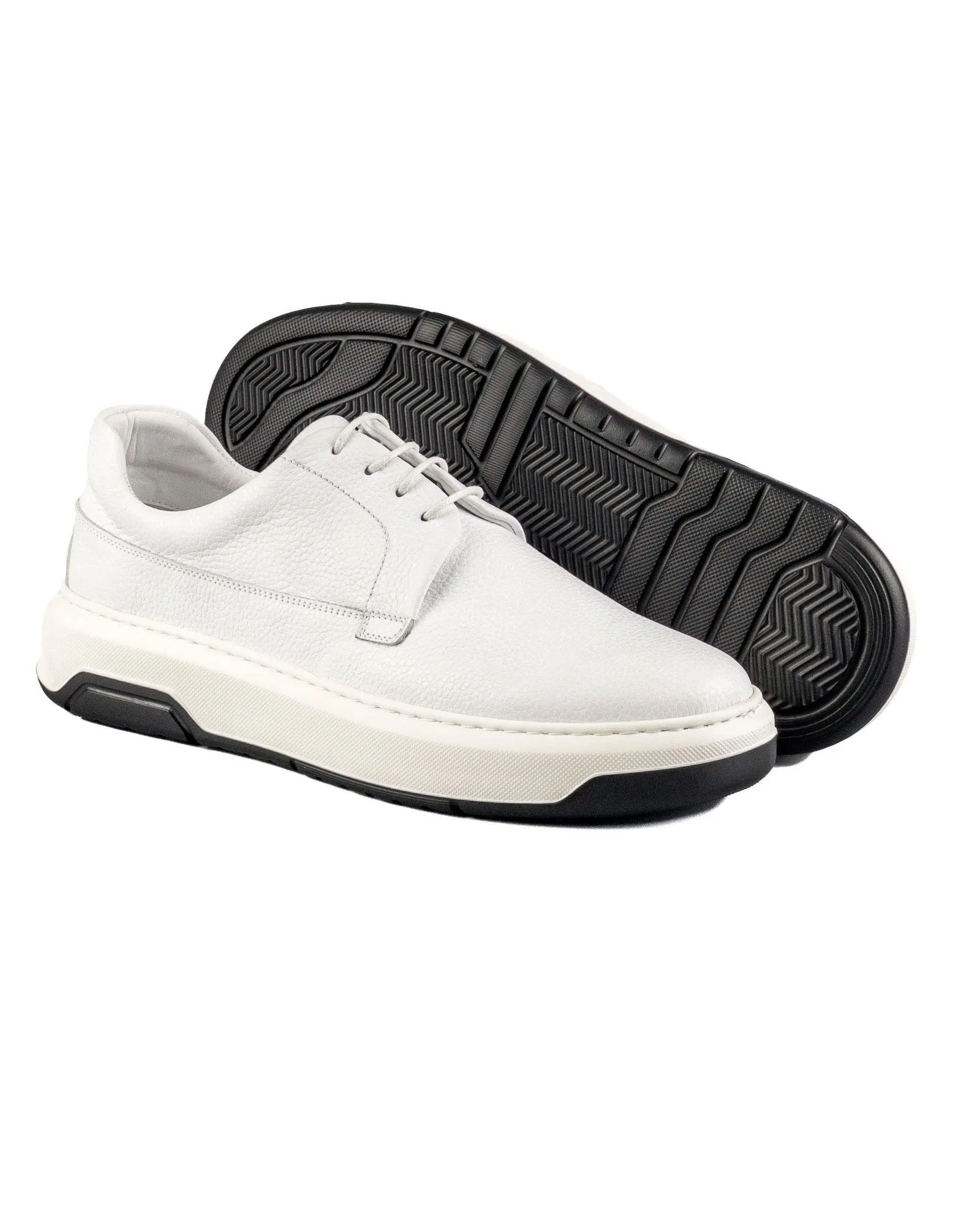 T-Vulcan White Genuine Leather Men's Sport (Sneaker) Shoes