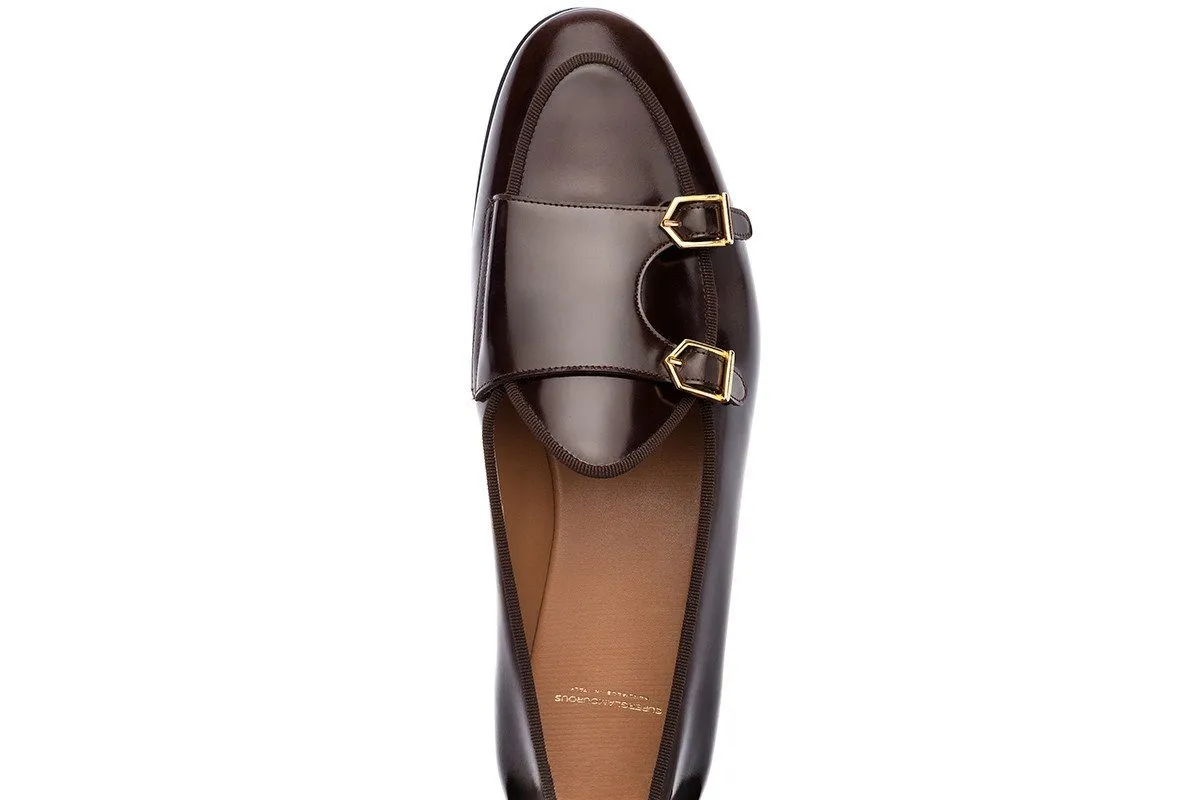 TANGERINE 7 BRUSHED COCOA BELGIAN LOAFERS