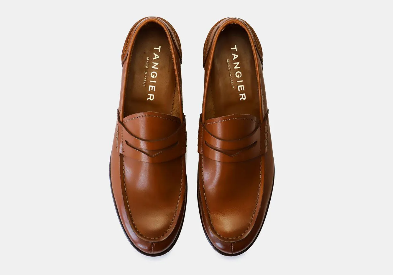 Tangier Dark Cognac Beckett Leather Loafer