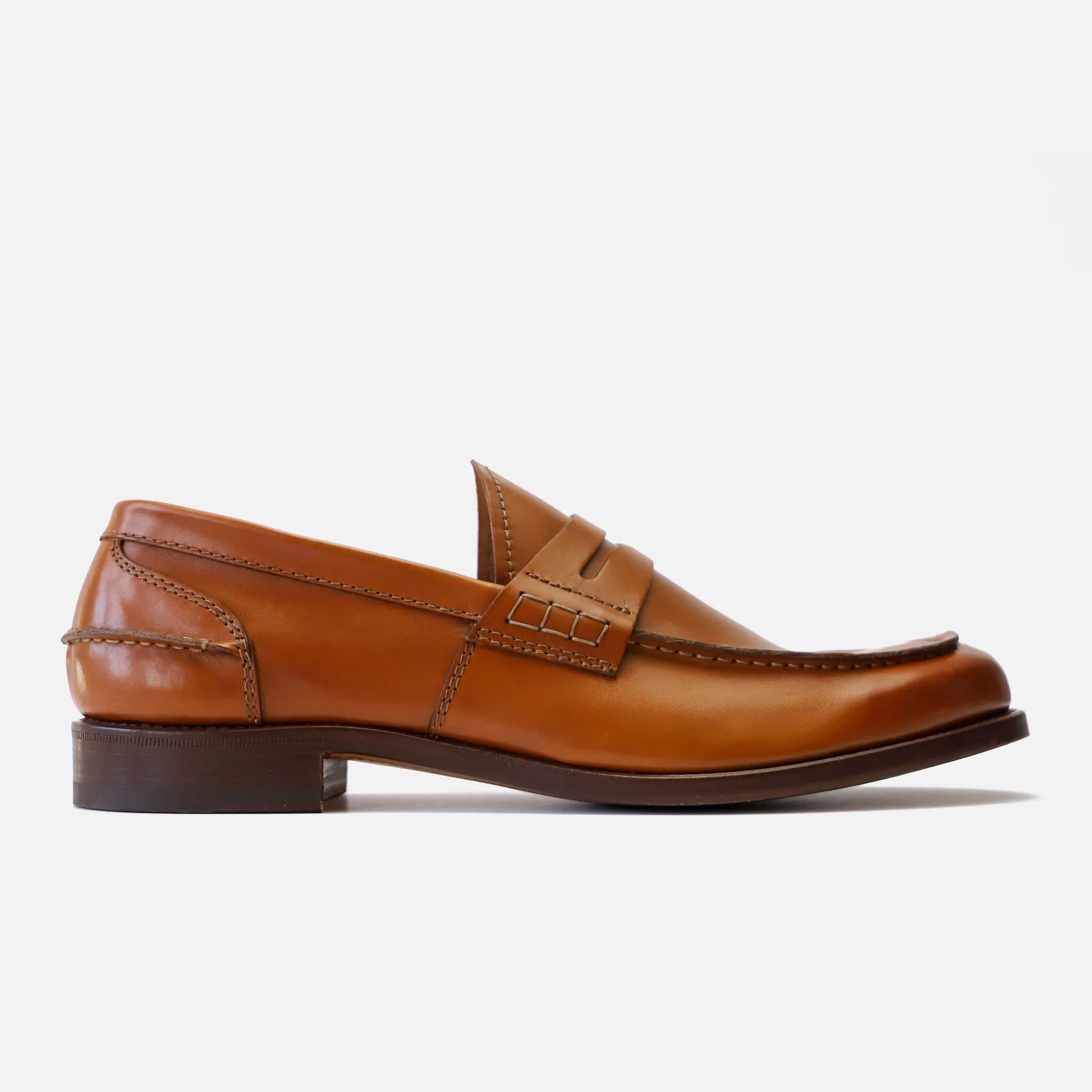 Tangier Dark Cognac Beckett Leather Loafer