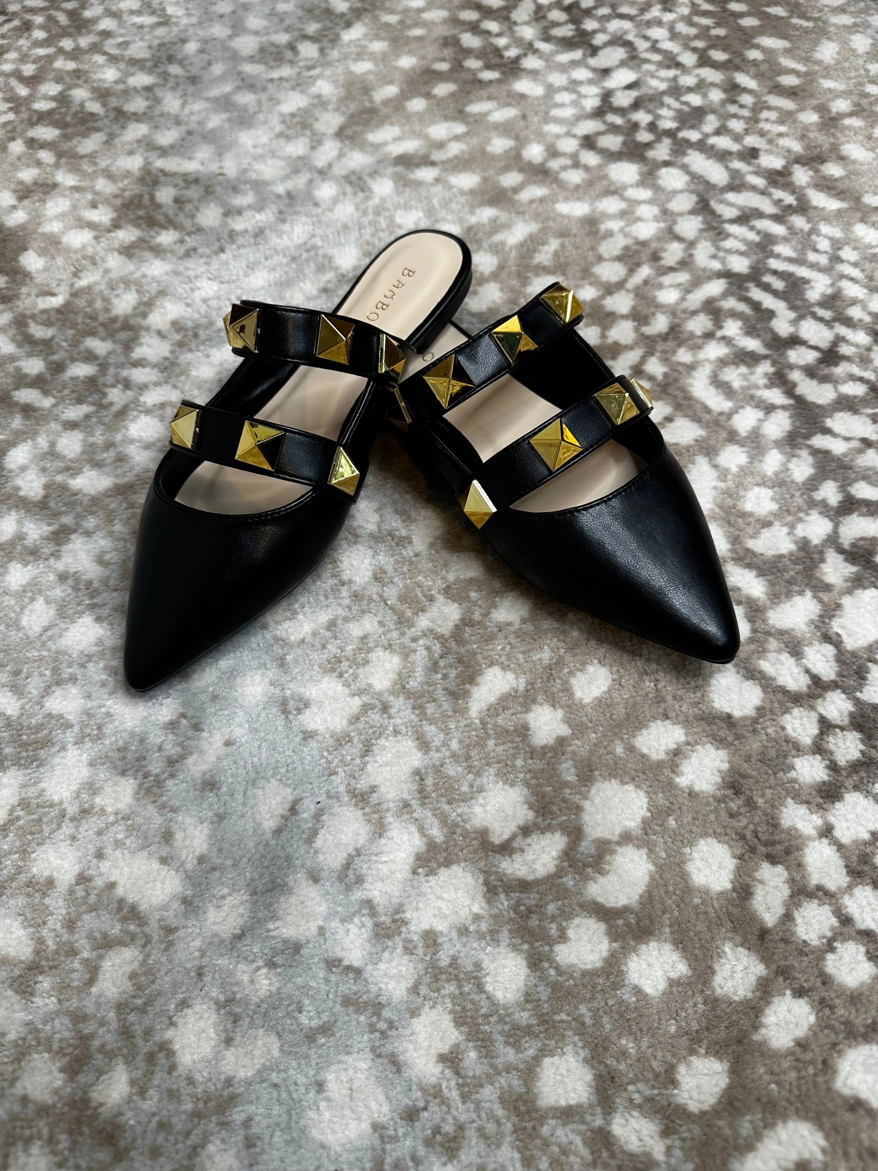 Tell Me About It Stud- Studded Mules