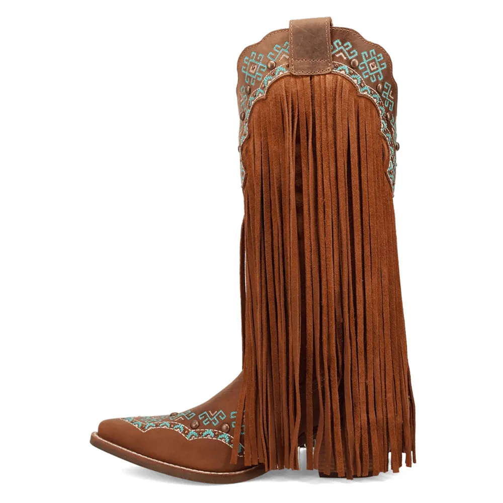 Tequila Fringe Southwest Sunrise Snip Toe Cowboy Boots