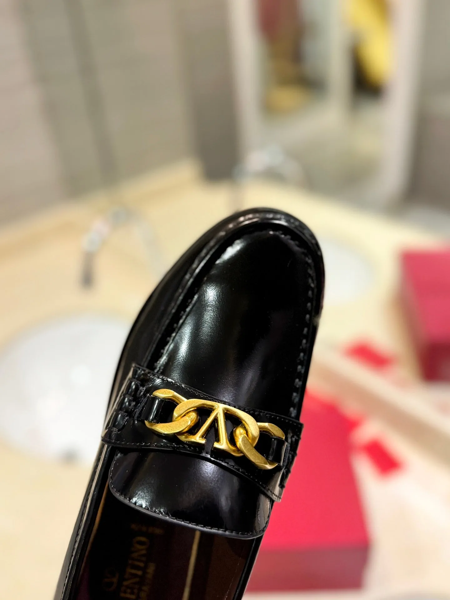 The Bold Edition Vlogo Black Calfskin Loafer