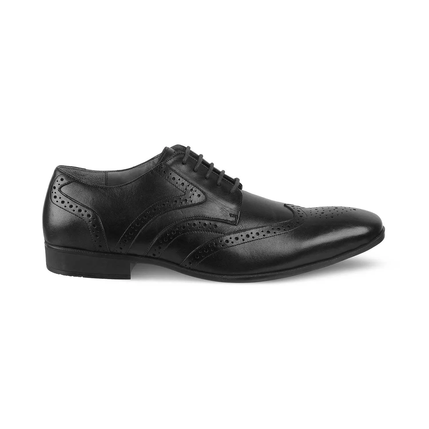 The Charlie Black Mens Derby Leather Lace-Ups