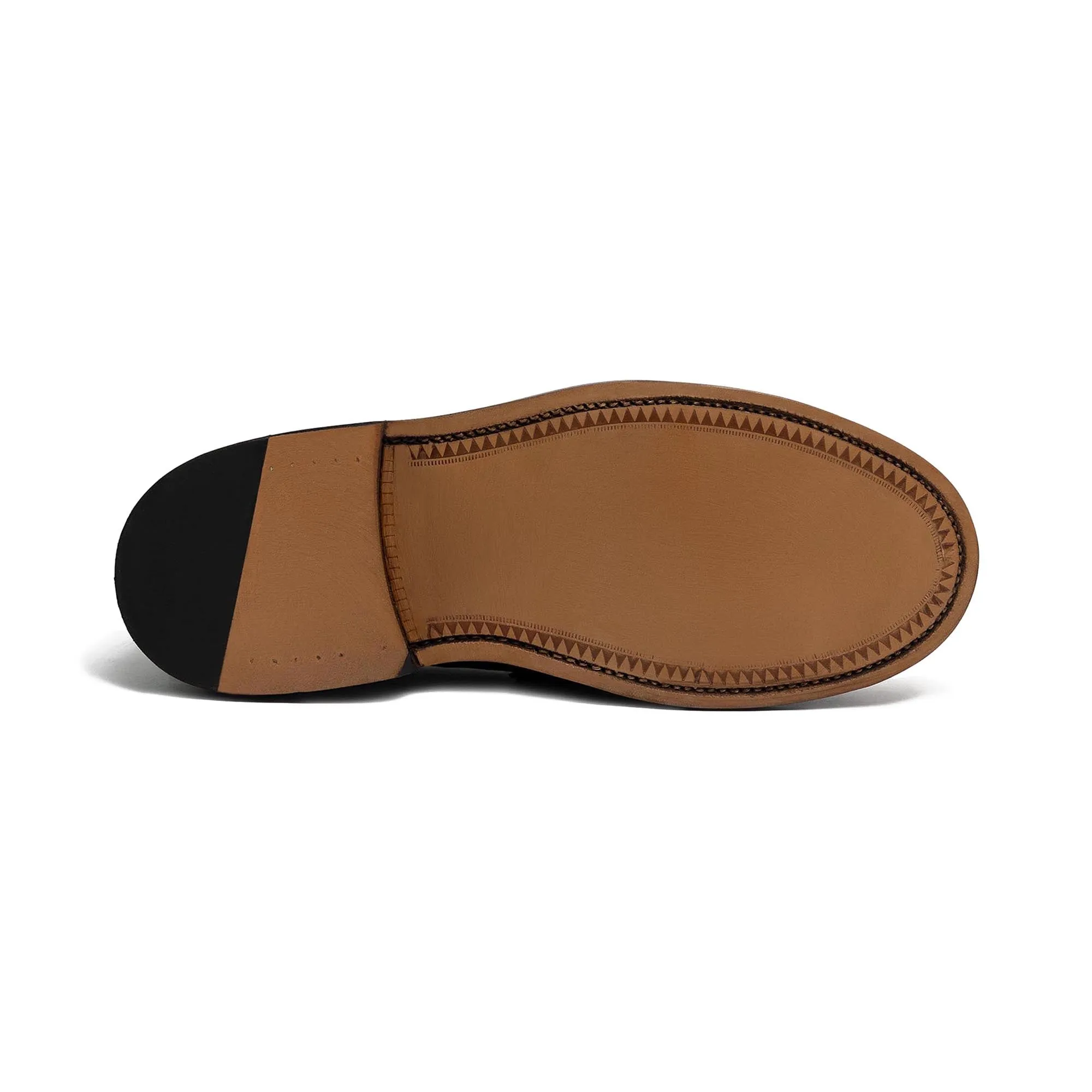 The Ellis Penny Loafer, Acorn/White