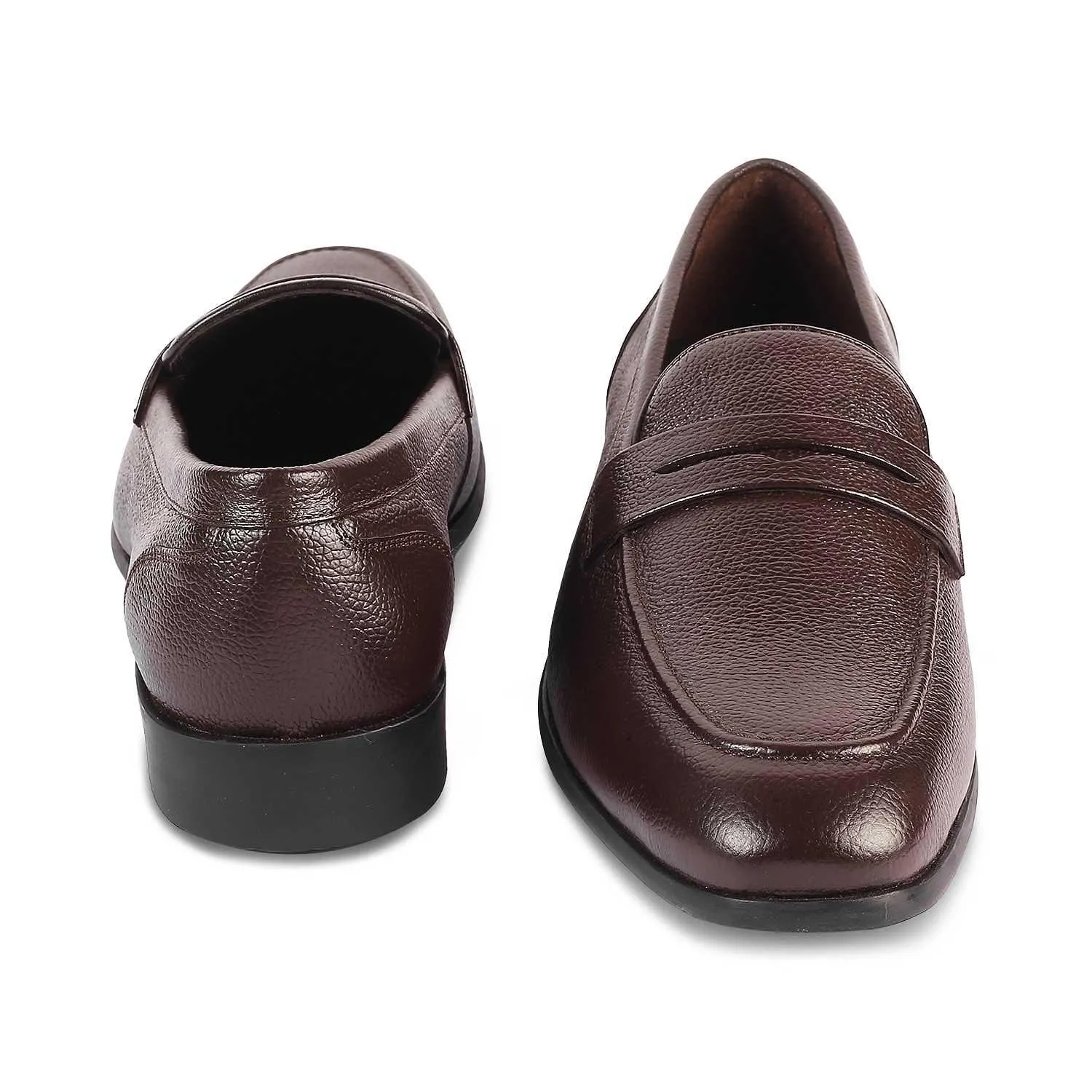 The Quebec Brown Men's Leather Loafers Tresmode