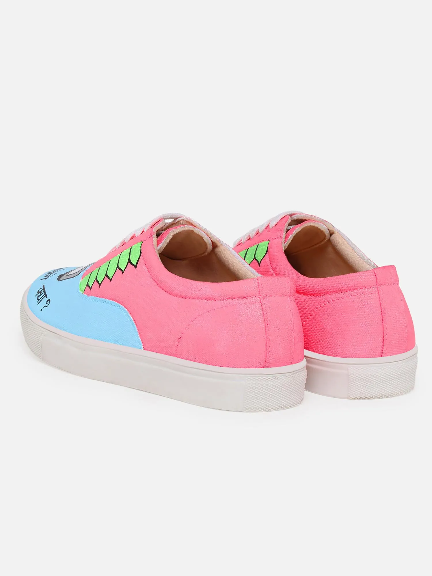 THE QUIRKY NAARI Meter se chaloge Sneakers in Eye-Catching Colors | Multicolor | 6 UK