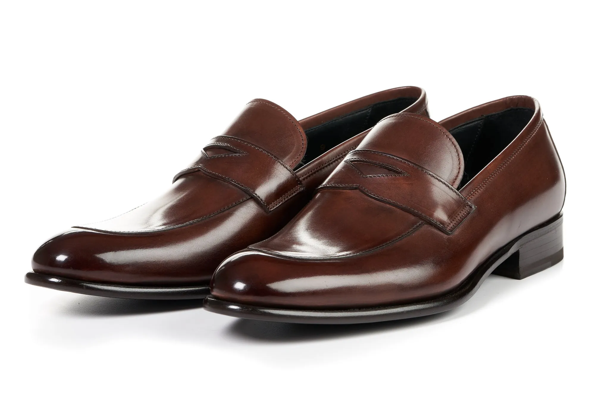 The Stewart Penny Loafer - Marrone