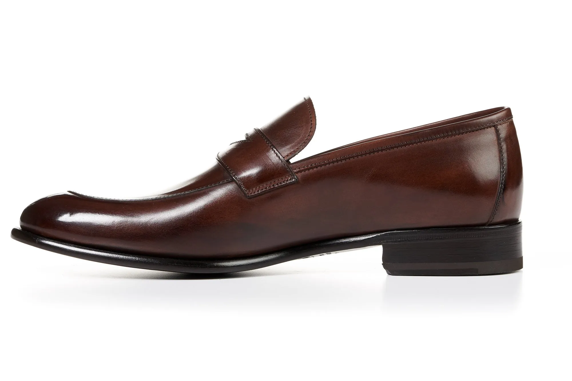 The Stewart Penny Loafer - Marrone