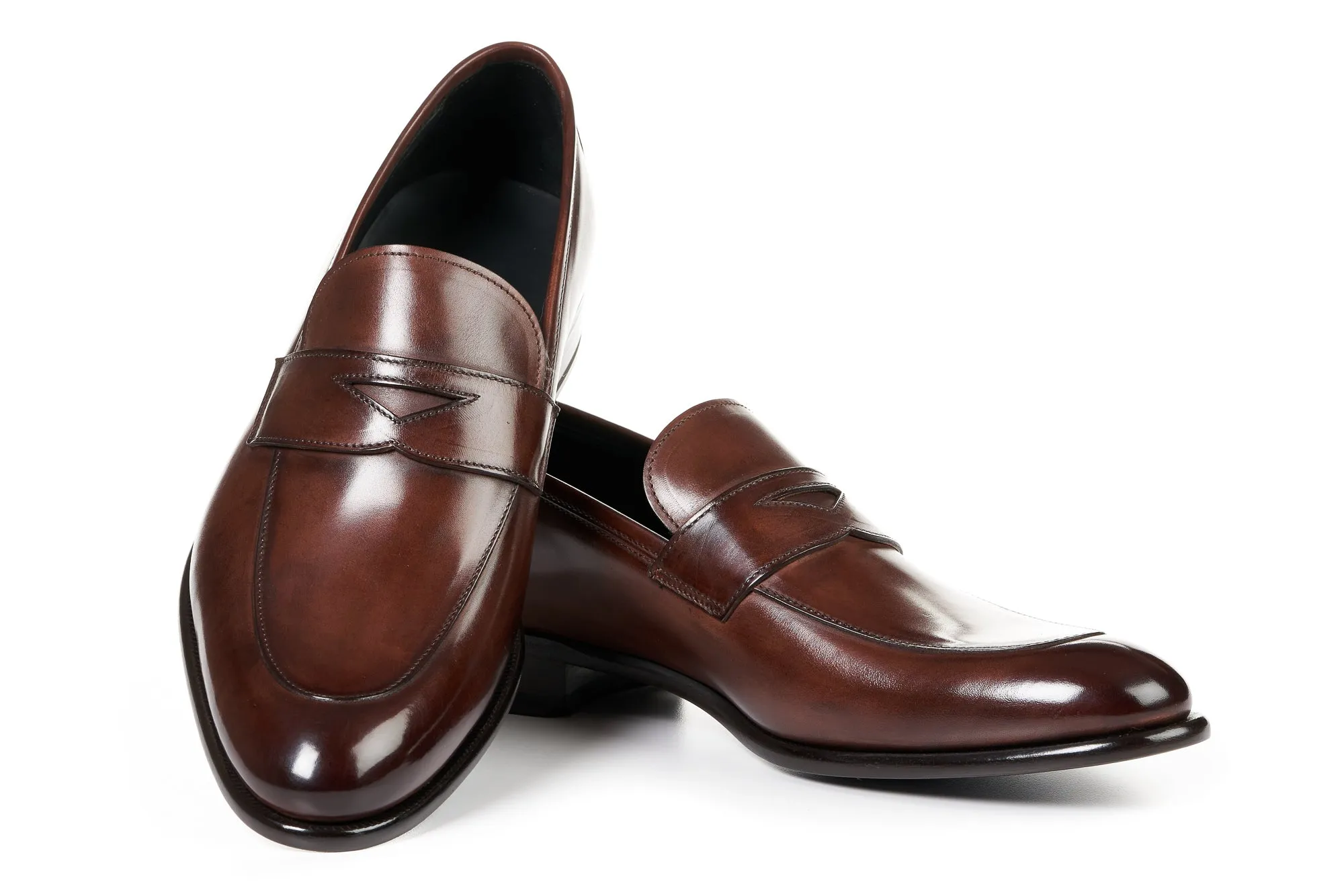 The Stewart Penny Loafer - Marrone