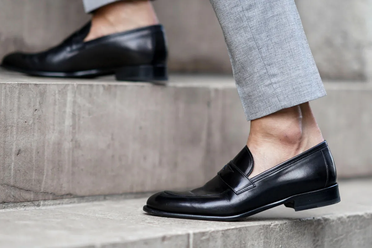 The Stewart Penny Loafer - Nero