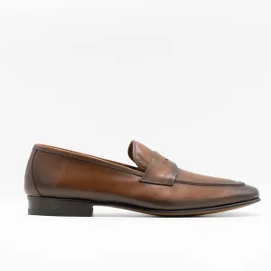 Unlined Loafers in Cognac Leather