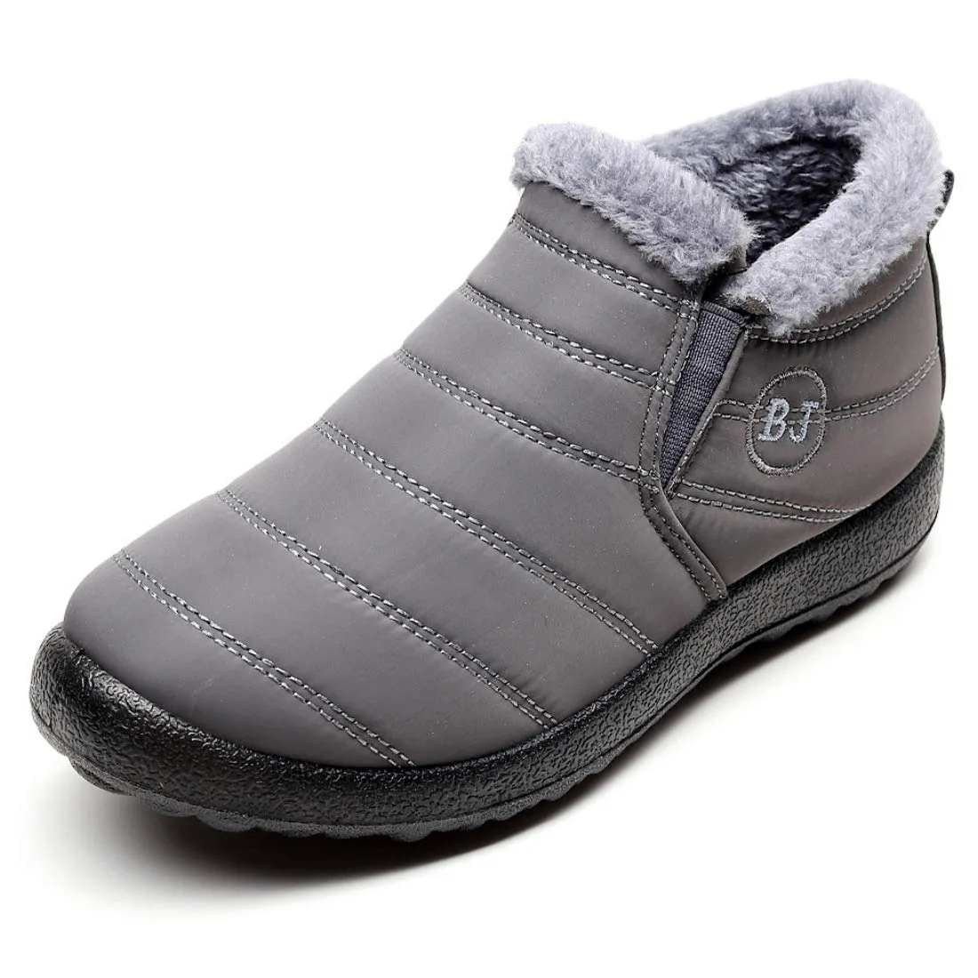 Warme Schneeschuhe für Herren Outdoor Pelzfutter Winterschuhe Anti-Slip Lightweight Ankle Bootie