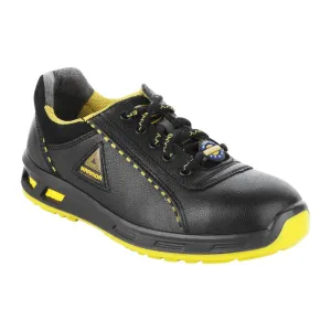 Warrior Steel Toe Black & Yellow Safety Shoes for Men Envy Earth Popcorn By Liberty