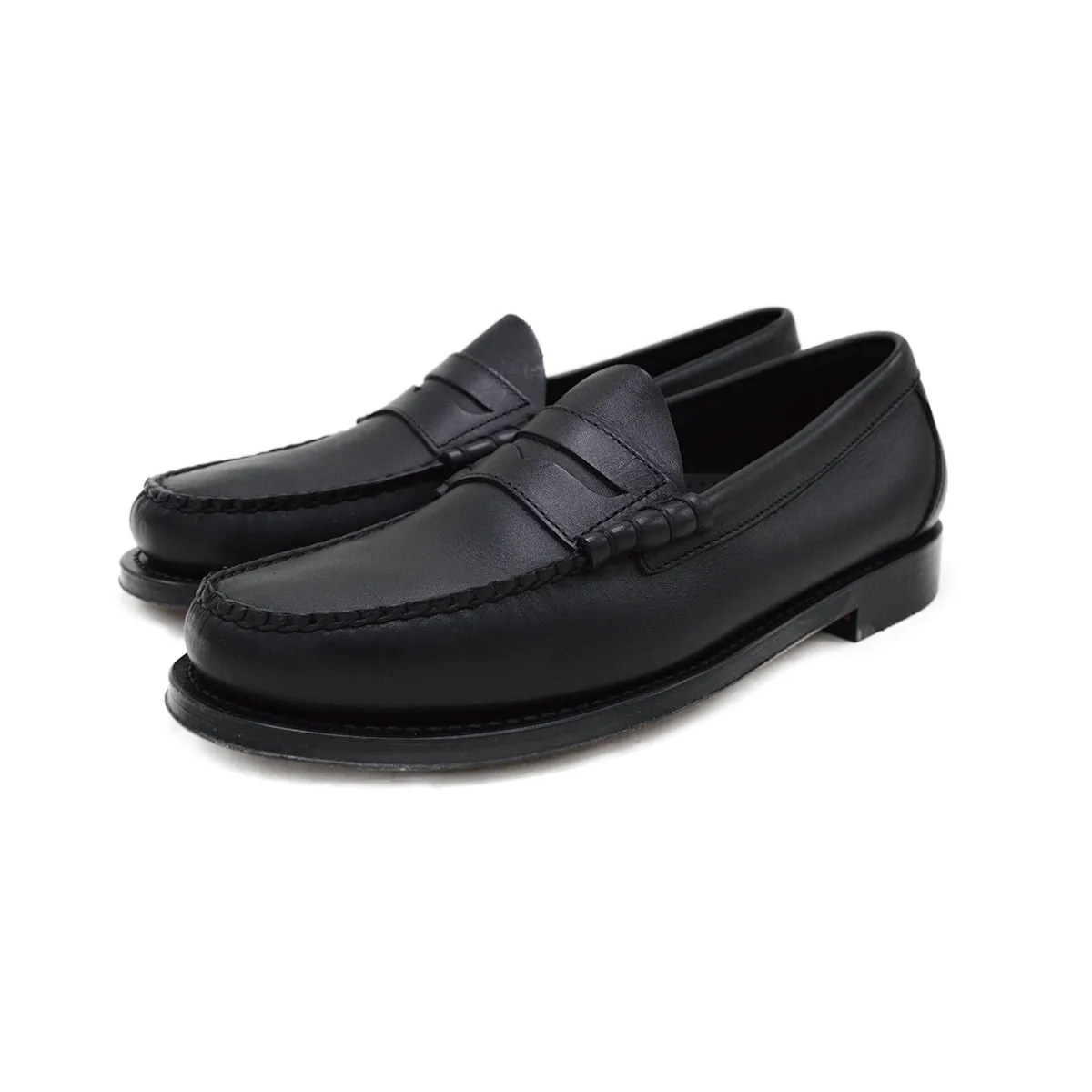 Weejuns Larson Penny Loafers Soft Black Leather