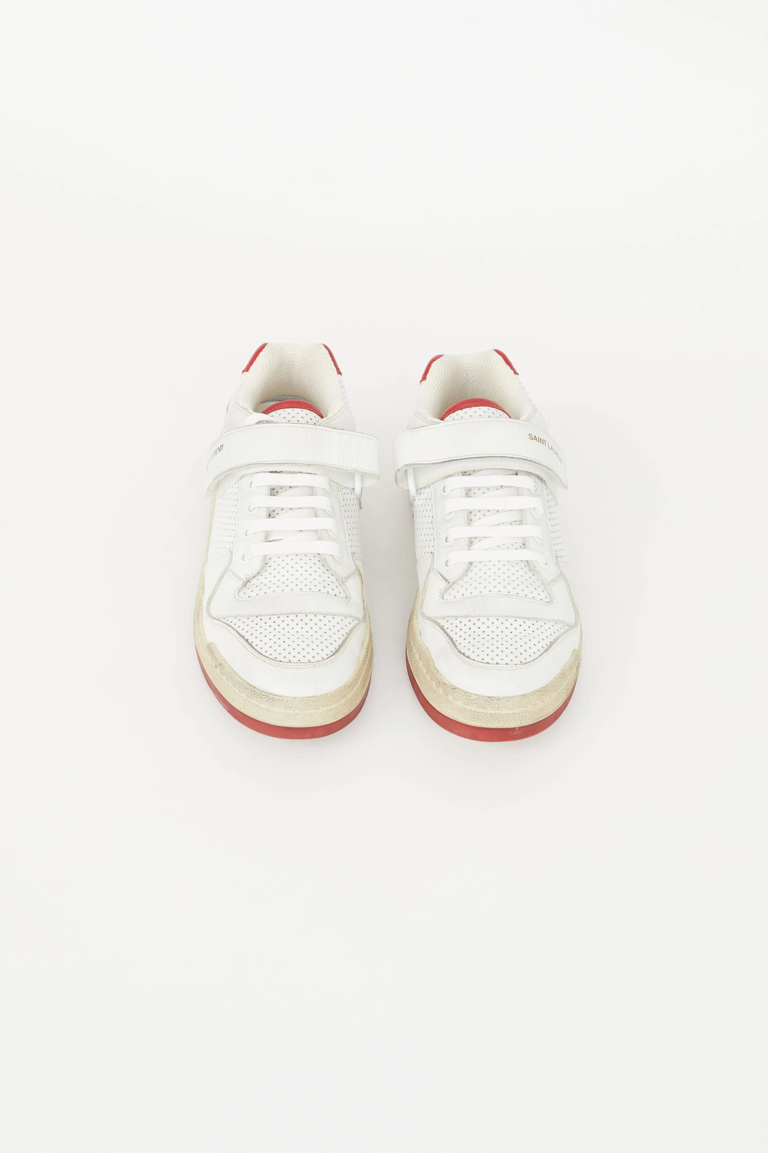 White & Red SL24 Low Sneaker