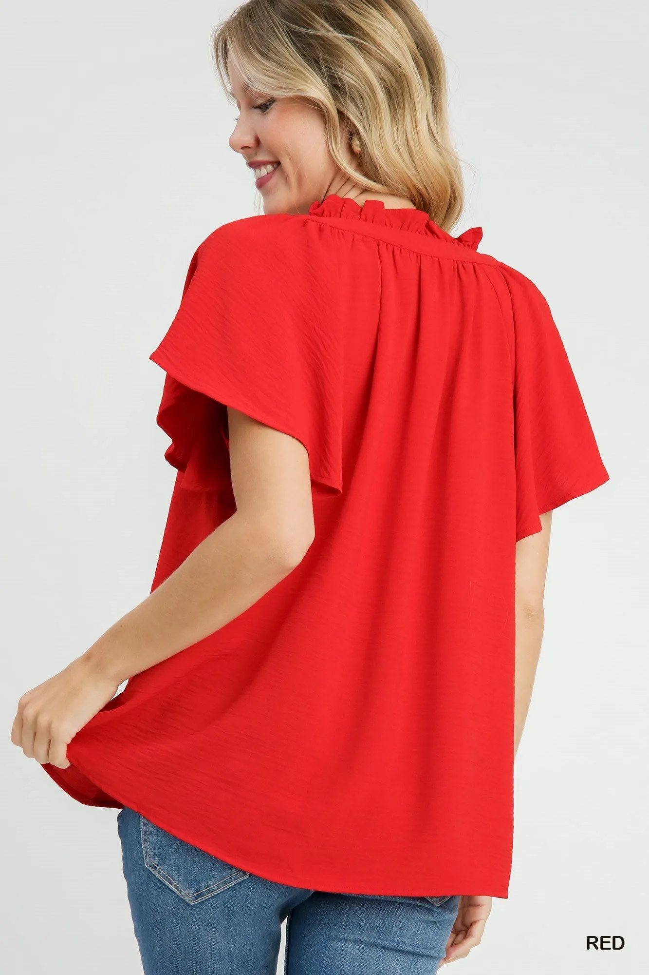 'With Ease' Top - Red