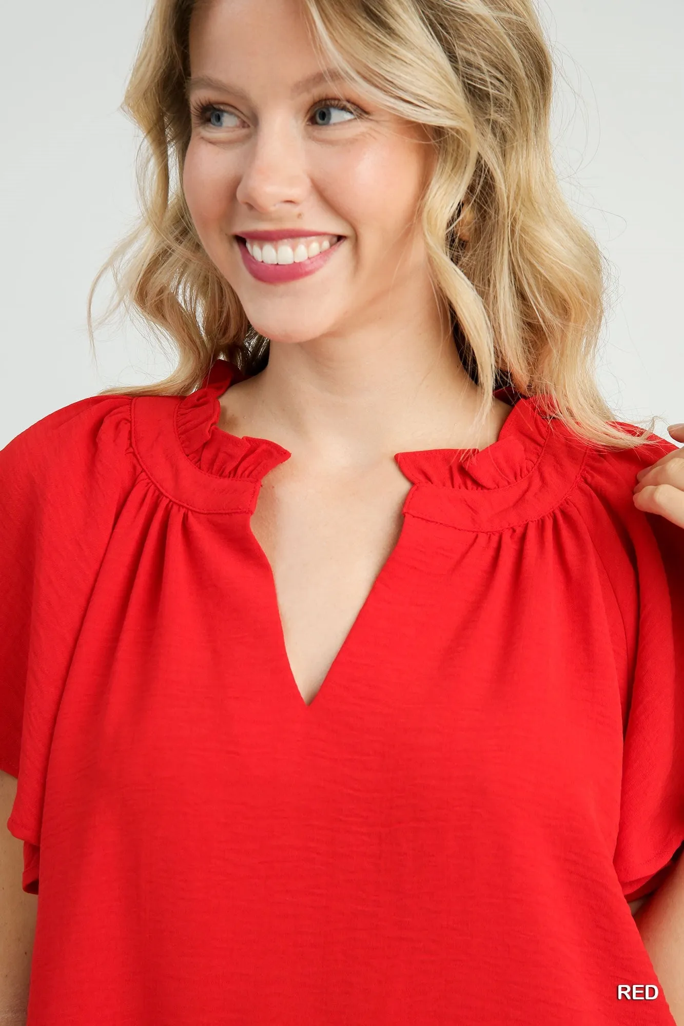 'With Ease' Top - Red