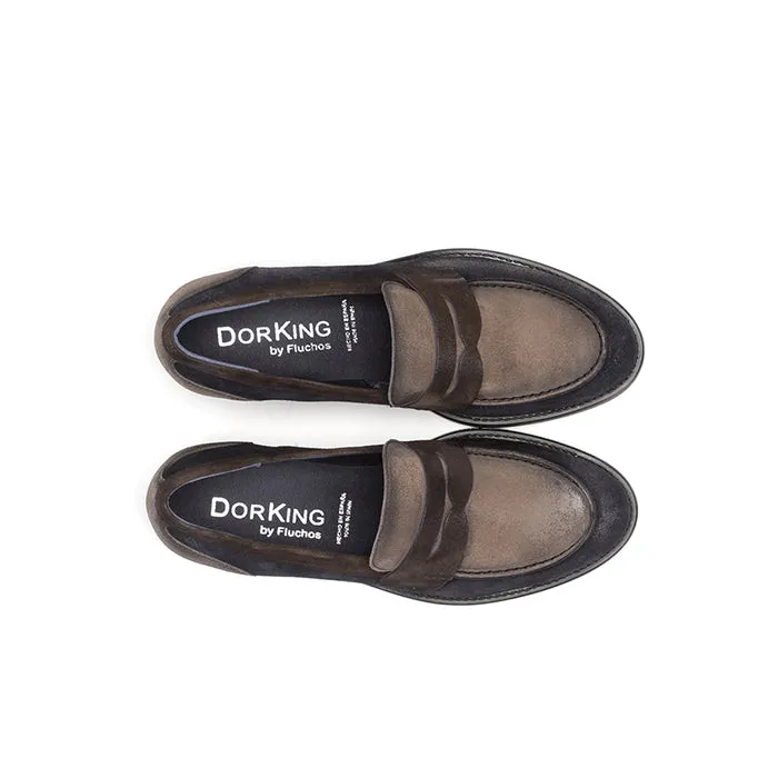 Womens Dorking Harvard Loafer in Crusca