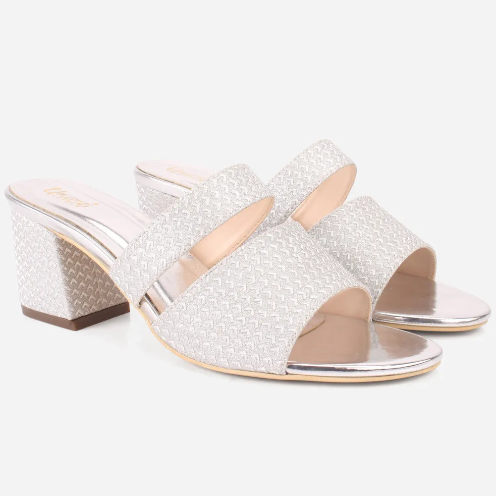 Womens "KENEDY" Shimmery Slip Ons Summer Sandals