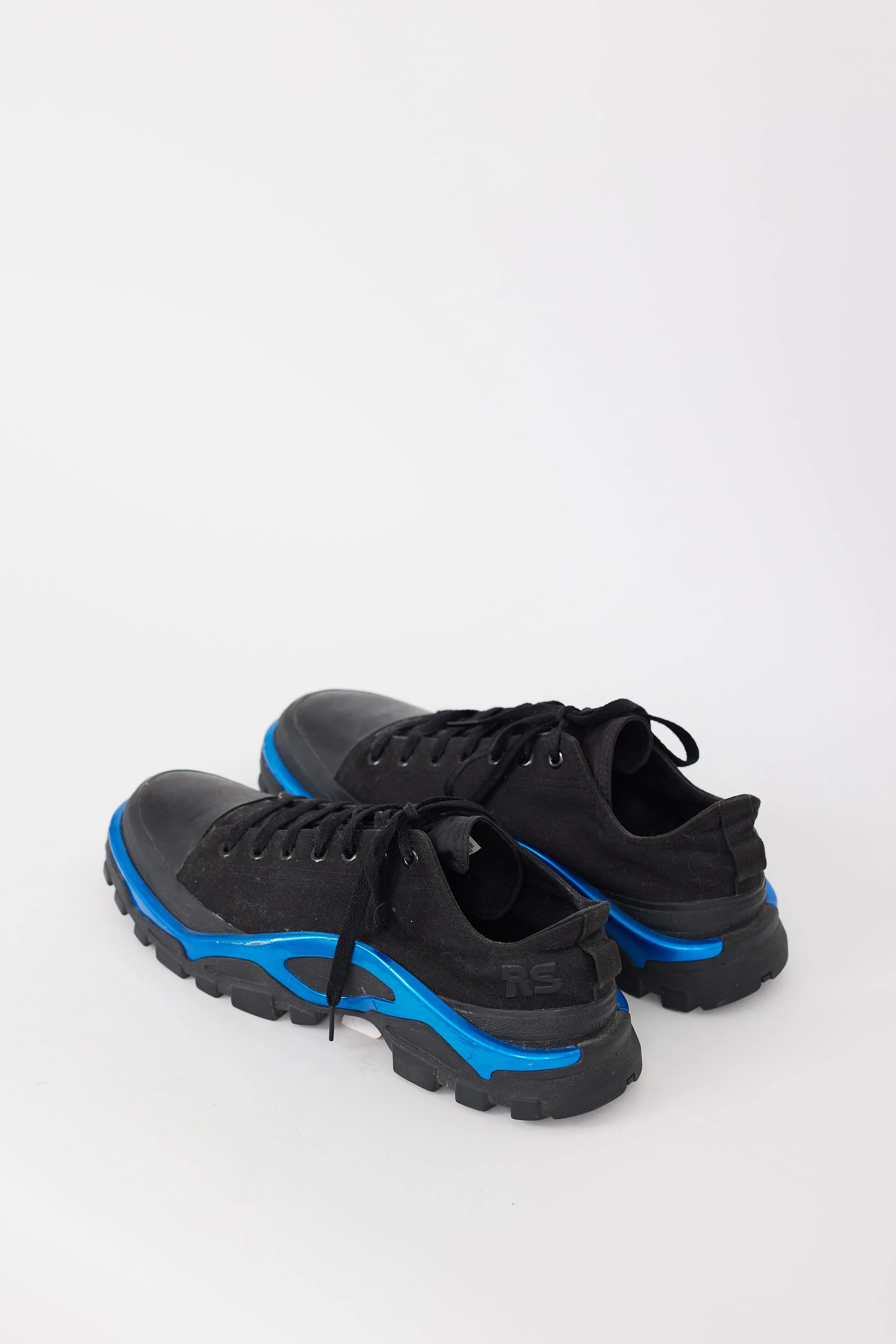 X Adidas Black & Blue Detroit Runner Sneaker